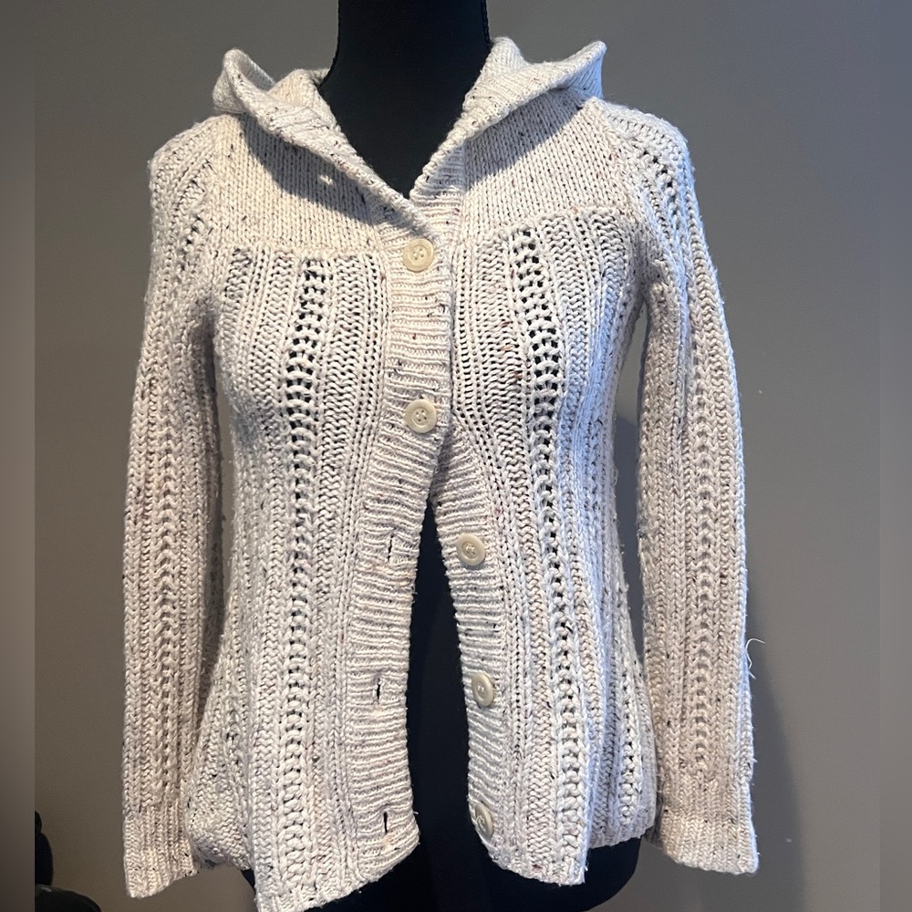 Kids Cozy Knit Button-Up Sweater - Cream